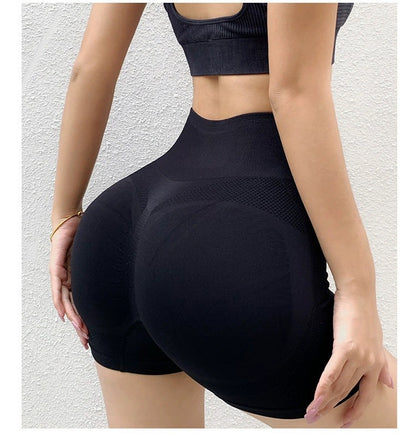 Venra Fitness Yoga Shorts Pants Butt Lifting Seamless Leggings Women Gym