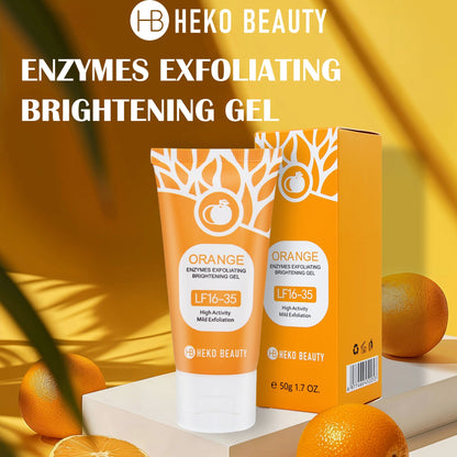 Orange Enzyme Exfoliating Gel Facial Deep Cleansing Moisturizing Gentle Rubbing Mud Exfoliating Skin