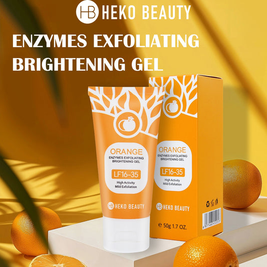 Orange Enzyme Exfoliating Gel Facial Deep Cleansing Moisturizing Gentle Rubbing Mud Exfoliating Skin